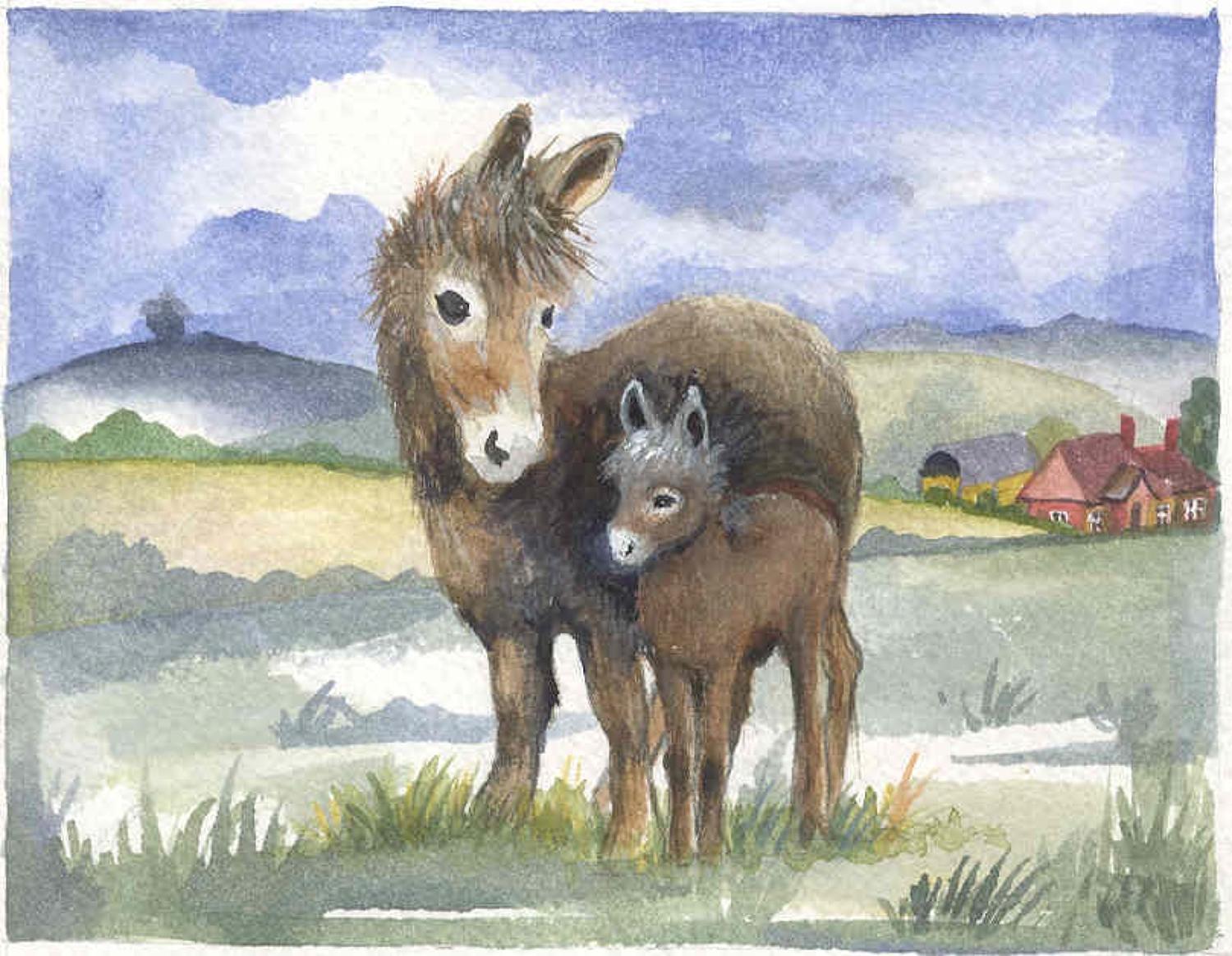 Donkey & Foal