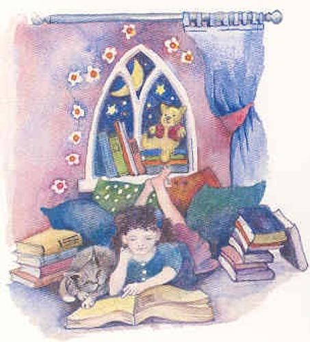 Reading to the cat