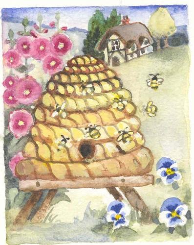 Old fashioned beehive