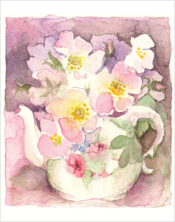 Teapot & roses