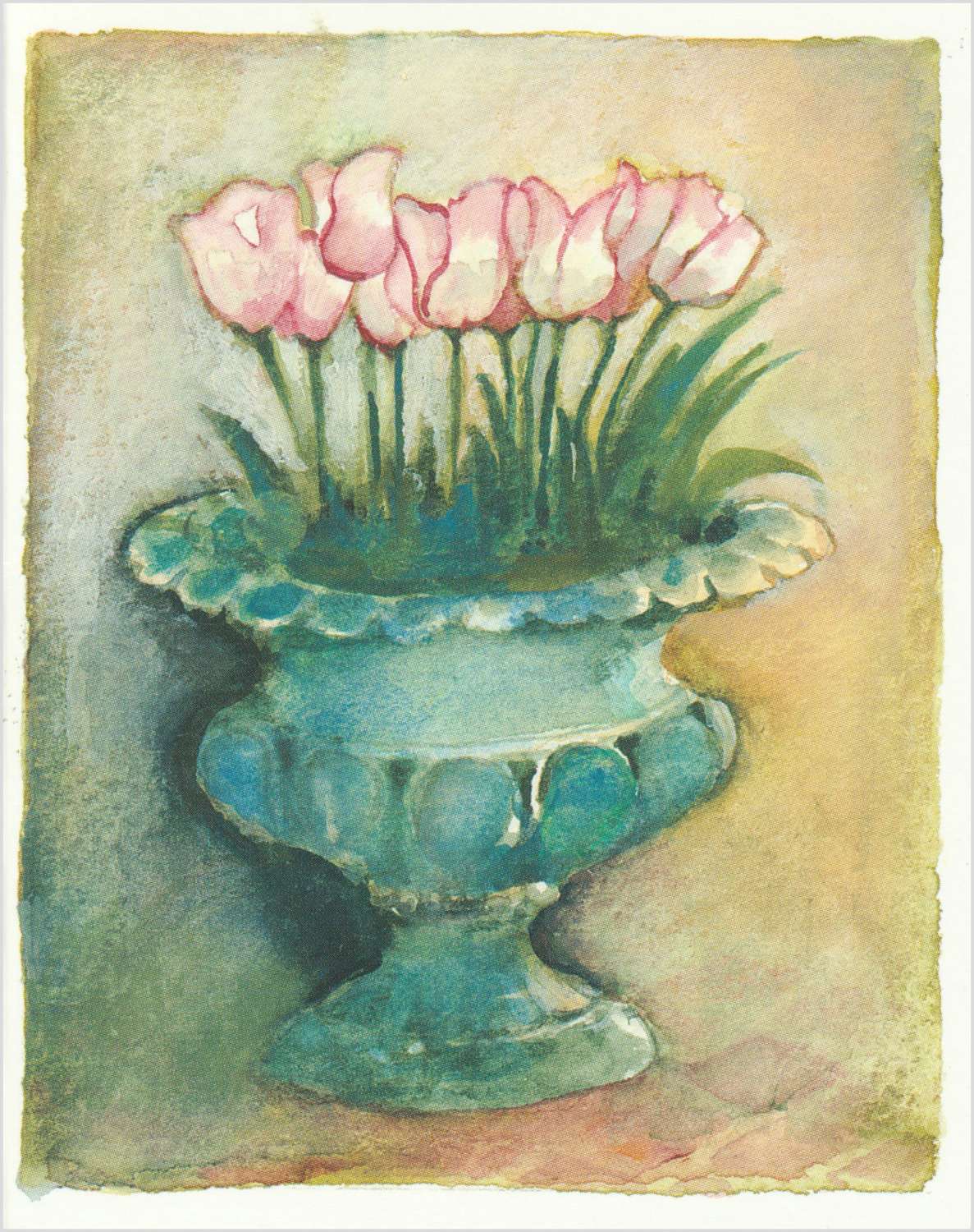 Tulips in an urn
