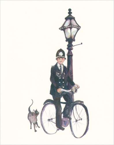 Bobby on a bicycle