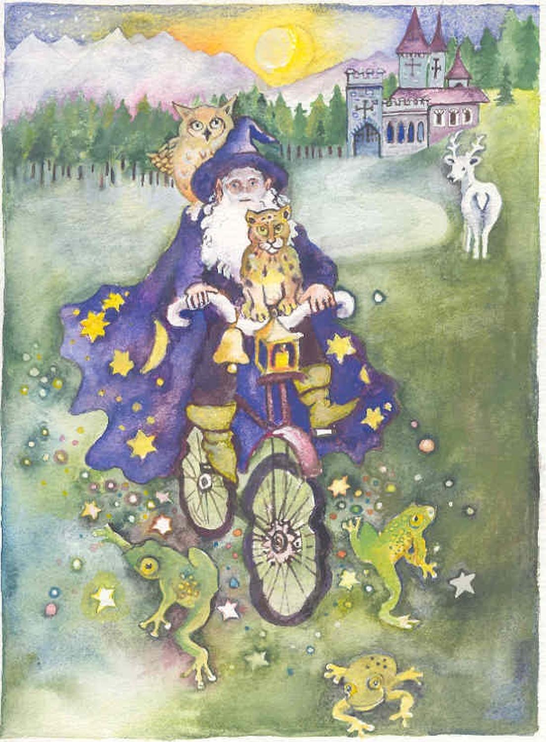 Wizard on a bike