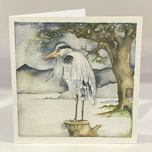Heron by the lake