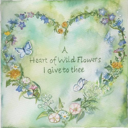 Heart of wild flowers