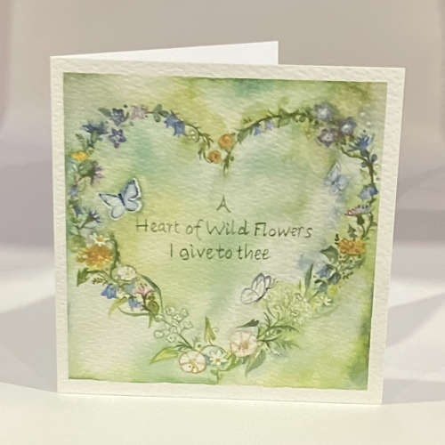 Heart of wild flowers