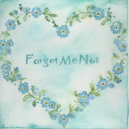 Forget me not heart