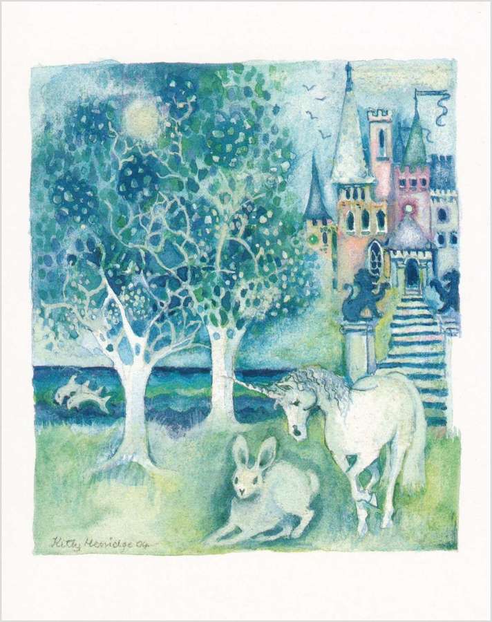 Unicorn, dolphins & hare