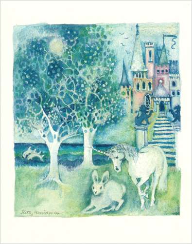 Unicorn, dolphins & hare