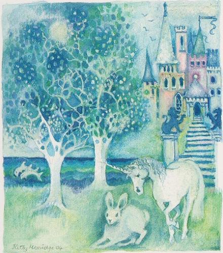 Unicorn, dolphins & hare