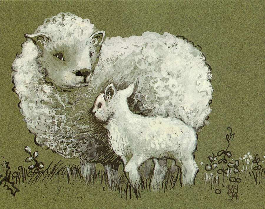 Southdown ewe & lamb