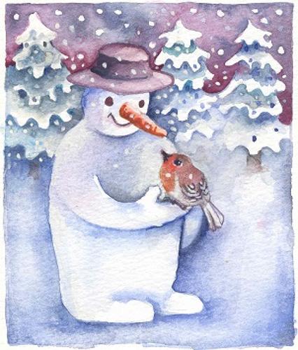 The snowman & Robin