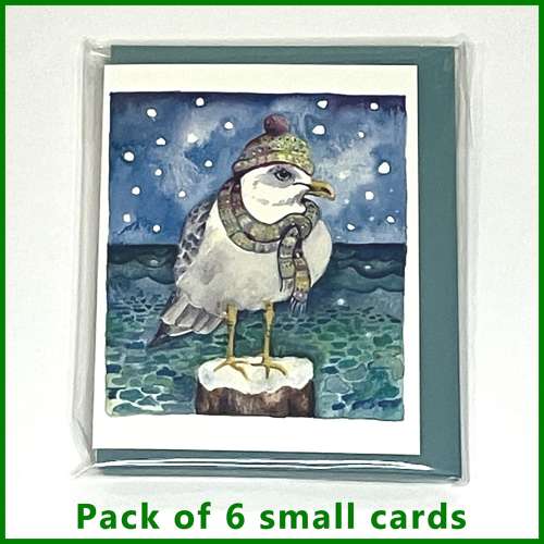 Seagull in winter